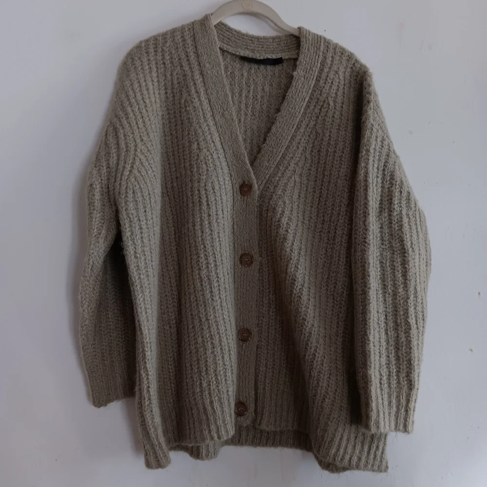 Jenni Kayne  Cocoon Cardigan In Willow Textural Italian Yarn Grunge Oversized - Picture 2 of 10